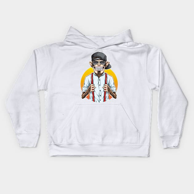 Hype Monkey Kids Hoodie by DDP Design Studio